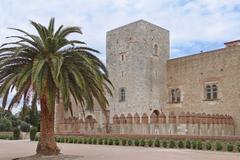 Palais des Rois de Majorque façade with Tour de l'Hommage