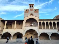 Palau dels Reis de Mallorca Perpignan courtyard and east facade