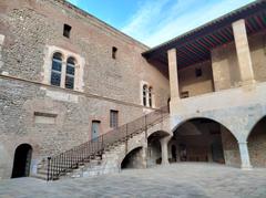 North-east angle of Palau dels Reis de Mallorca courtyard in Perpinyà