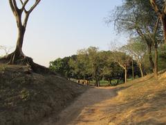 Ancient mound of Chandraketugarh in North 24 Parganas, West Bengal, India