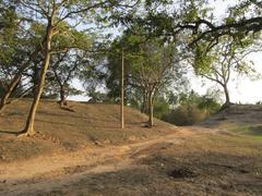 Ancient mound of Chandraketugarh in Berachampa, West Bengal