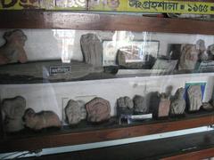 Artefacts of Chandraketugarh displayed in a museum