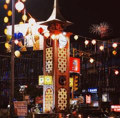 Lions Clock Tower at Panitanki More in Siliguri