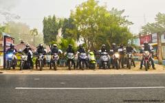 New year ride of UNDERGROUND BIKE BURNERS in Siliguri, West Bengal