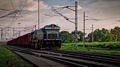 WDG4 locomotive number 12157 at Katihar railway station