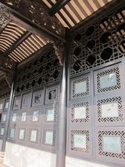 blue and black glass facade