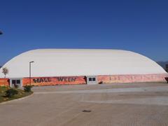 Palabaleno sports arena with interior view