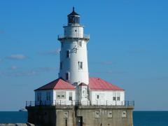 Chicago Harbor Light on a clear day