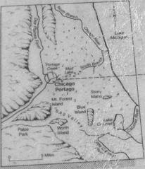 Map of the Chicago Portage