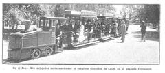 Trencito Decauville en el Zoo de Santiago en 1908