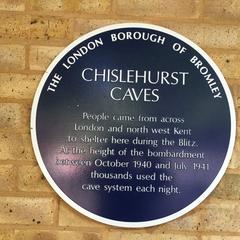 Chislehurst Caves plaque