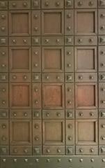 Monumental wooden door at the Philadelphia Museum of Art