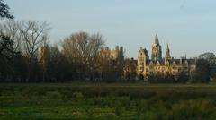 Christ Church Meadow with view of Christ Church College and Cathedral in Oxford