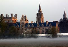 Christ Church Meadow at dawn in Oxford