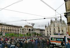 Piazza del Duomo in Milan during the 92nd National Alpini Gathering