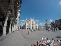 Cerchia dei Navigli panoramic view in Milan, Italy