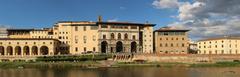 Florence Uffizi Gallery viewed from the Arno River