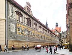 Fürstenzug mural on Augustusstraße in Dresden