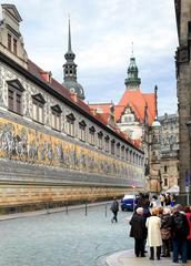 Fürstenzug mural on Augustusstraße in Dresden