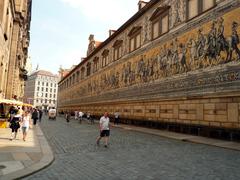 The Fürstenzug in the Dresden Old Town