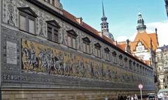 General view of the Fürstenzug in Dresden