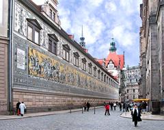 Fürstenzug mural on Augustusstraße in Dresden