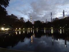 Central Park at dusk in New York City