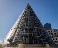 Conical structure in a panoramic view