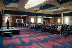 Secretary John Kelly addressing DHS employees at town hall meeting in McAllen, Texas