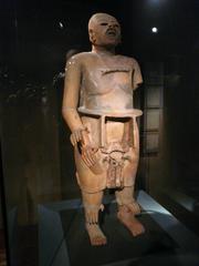 Toltec ceramic statue of Xipe Totec in the Chilean Museum of Pre-Columbian Art