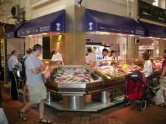 Fish store inside Oxford's Covered Market