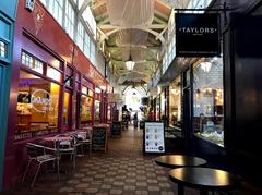 Market Street in Oxford with historic buildings and pedestrians