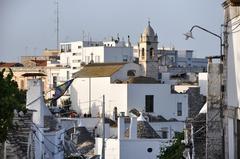 picturesque view of Alberobello's traditional trulli houses in Bari, Italy