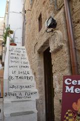 Panoramic view of Polignano A Mare, Italy