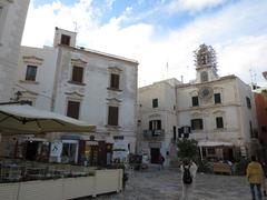 Piazza Vittorio Emanuele II monument in Polignano a Mare, Italy