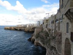 Polignano a Mare, view from Vico Gualdella in Italy