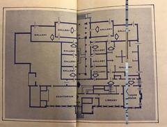 Original Cummer Gallery of Art map from 1965 brochure