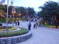 Visitors at Daman-e-Koh Park in Islamabad, Pakistan