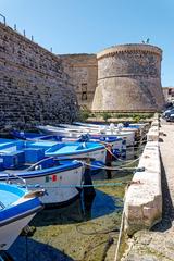 Port of Gallipoli with fortress-like old town