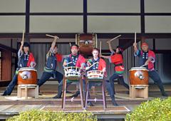 Kyodaiko performers at Shofuso Japanese House and Garden