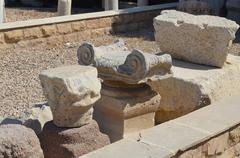 Pompey's Pillar in Alexandria archaeological site