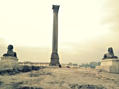 Pompey's Pillar in Alexandria, Egypt