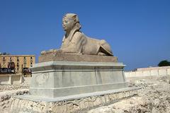 Sphinx at Sarapaion in Alexandria, Egypt