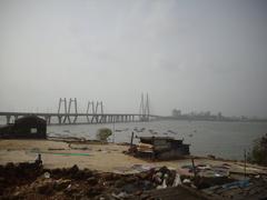 Bandra-Worli Sea Link viewed from Worli Fort