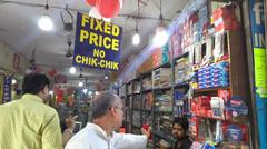 Books sold by the kilo in a Delhi market