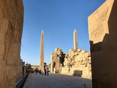 Central Crossing of Karnak Temple in Luxor, Egypt