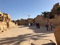 Central Crossing of Karnak Temple in Luxor, Egypt