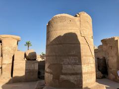 Column remnants at Karnak Temple in Luxor, Egypt