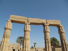 Ancient columns in Karnak Temple, Luxor, Egypt