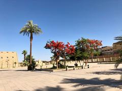 Entrance Plaza at Karnak Temple in Luxor, Egypt